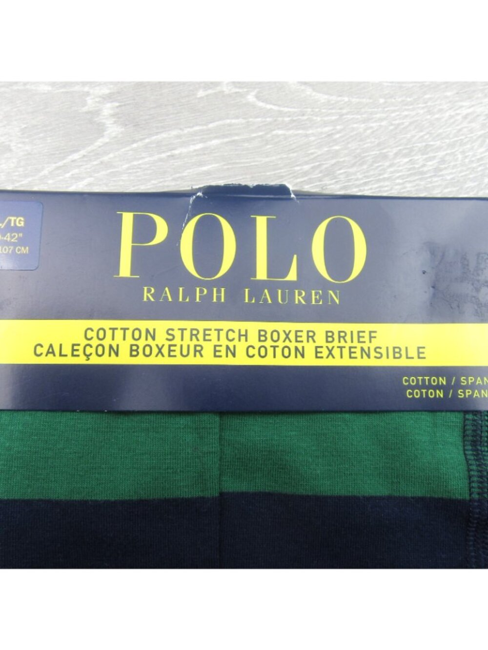 Polo Ralph Lauren Boxer Briefs Mens Size XL Green Navy Striped NEW FL501S - Picture 4 of 10
